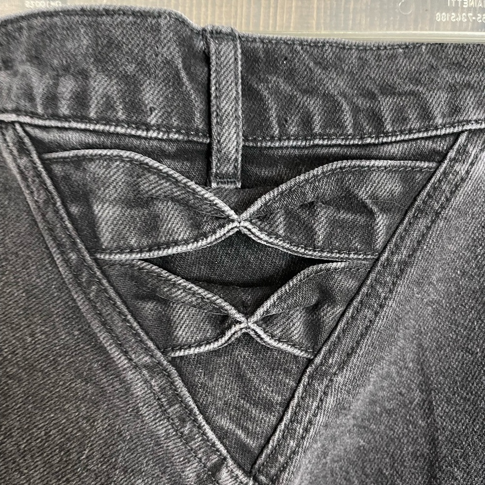 Free People BOYISH jeans The Mikey Moonstruck sz 25 black wash NWOT - Picture 8 of 14